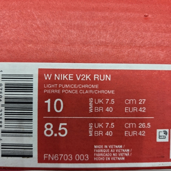 New Nike V2K Run Women's Shoes Size 10 - Picture 8 of 8